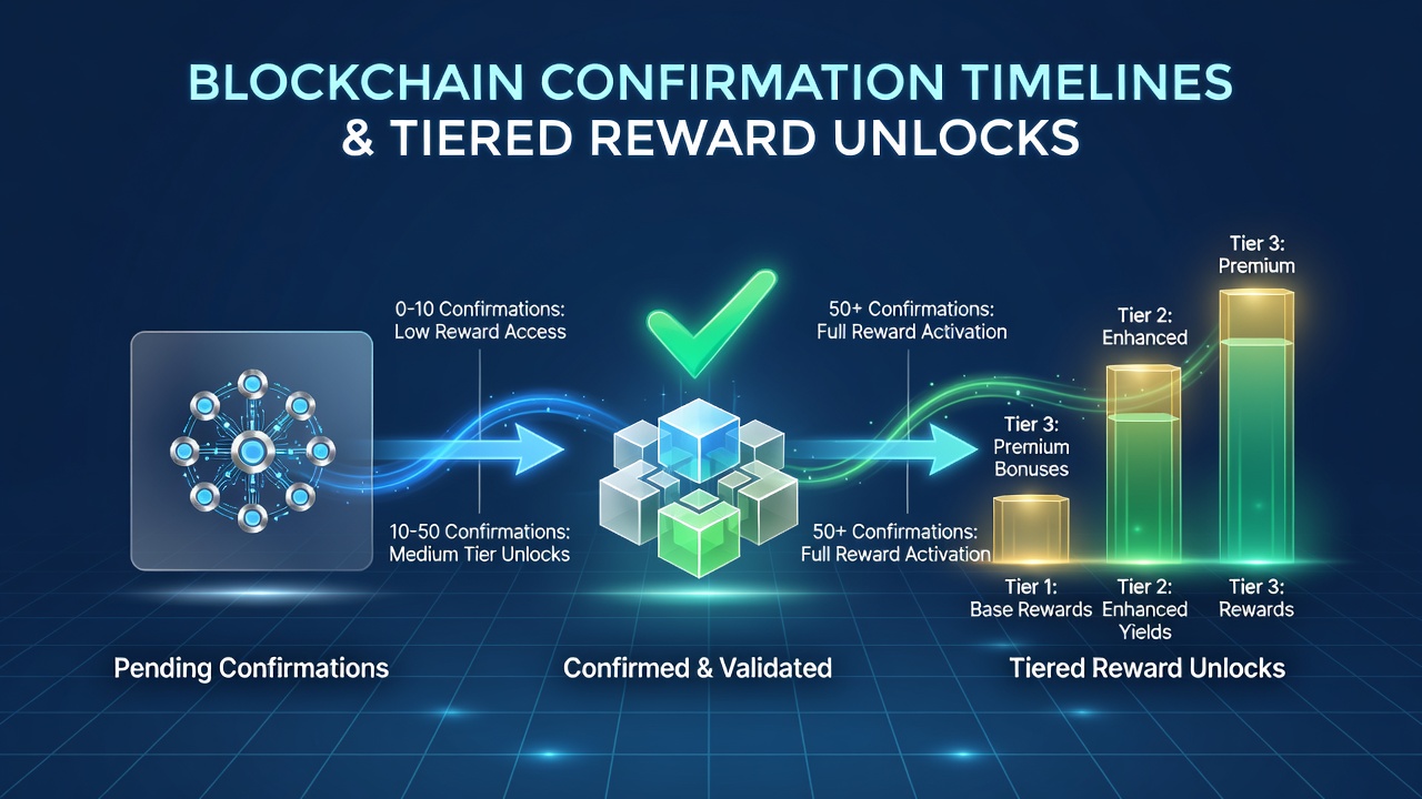 Gestaffelte Belohnungsfreischaltungen durch Blockchain-Transaktionen in digitalen Spielen
