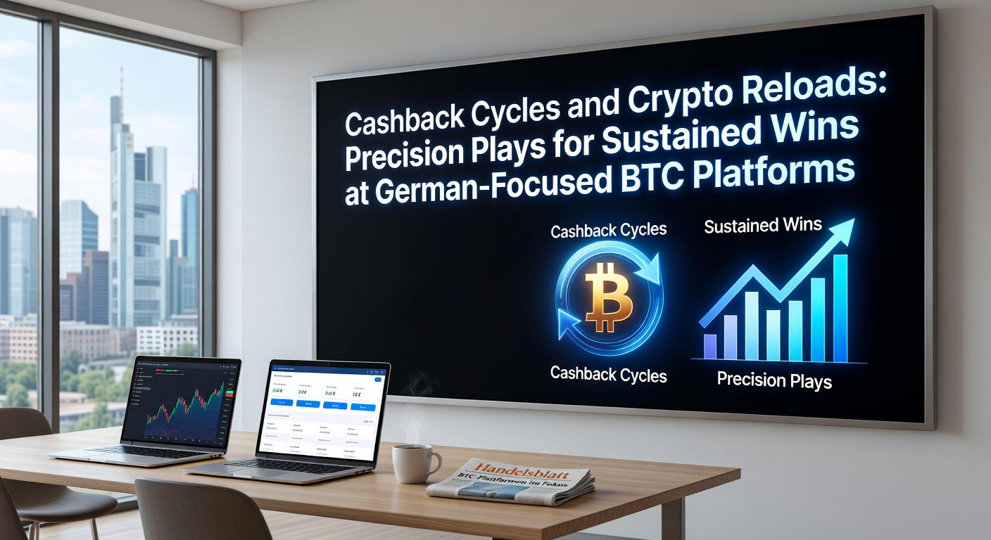 Grafik zeigt Cashback-Zyklen mit wachsenden BTC-Salden auf einer deutschen BTC-Plattform