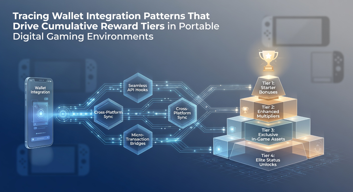 Illustration von Wallet-Integrationen in mobilen Gaming-Plattformen mit Fokus auf Belohnungsstrukturen